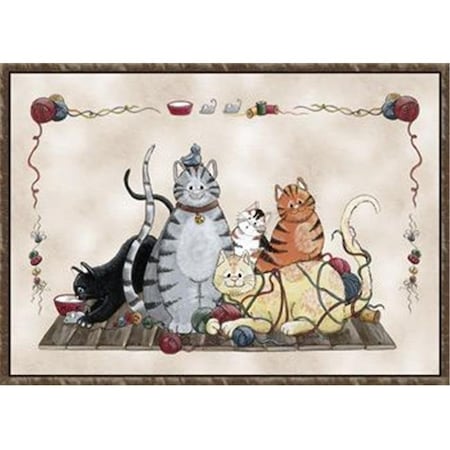 Custom Printed Rugs GRANNYSCATS Grannys Cats Rug